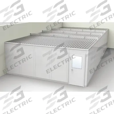 PORTA-FAB Modular In-Plant Office: 40 ft x 20 ft x 8 ft, 2 Walls, Vinyl-Covered Drywall - 2-Wall Unassembled In-Plant Offices