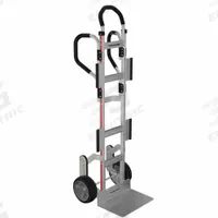 MAGLINER Appliance Hand Truck: 600 lb, Dual-Loop, Silver, Aluminum, Pneumatic, 57 in Handle Ht, Foam (MPN HDARB3CK2EC--R). Key specifications — Brand: MAGLINER.