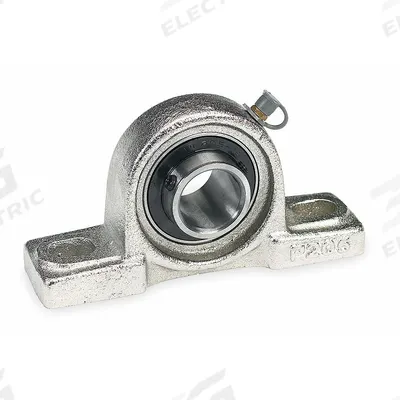 Dayton Pillow Block Bearing: 1 3/16 in Bore, Cast Iron, Set Screws, 1 11/16 in Shaft Ht - General Purpose Pillow Block Ball Bearings