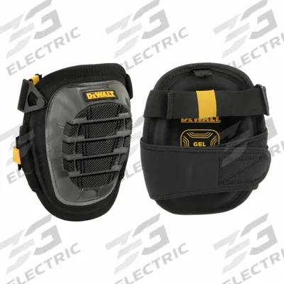 DEWALT Knee Pad: Universal, 2 Straps, Clip/Hook-and-Loop - Stabilizing Knee Pads