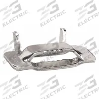 BAND-IT Strapping Buckle: Fits 1/2 in Strap Wd, Stainless Steel, 50 Qty, Flat, Regular Duty, 50 PK (MPN GRC254). Key specifications — Material: Stainless Steel; Brand: BAND-IT; Stainless Steel Grade: 201; Surface Type: Flat.