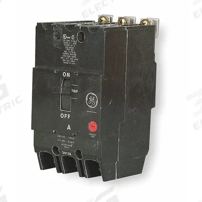 GE Molded Case Circuit Breaker: 35 A Amps, 14kA at 277/480V AC, Fixed, Lug - TEY-Frame GE Molded Case Circuit Breakers