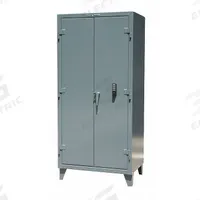 STRONG HOLD Storage Cabinet: 48 in x 24 in x 78 in, Swing Handle & Electronic Keypad, Legs, Shelves (MPN 46-244-KP). Key specifications — attr62698: Dark Gray; attr62736: Welded; attr87895: Legs; attr62693: Assembled; attr62737: Stationary; attr62694: (4) Adjustable; attr62695: Baked Enamel; attr62696: Steel.