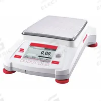 OHAUS Compact Bench Scale: 5,200 g Capacity, 0.01 g Readability, 0.01 g Repeatability, ABS (MPN AX5202). Key specifications — Brand: OHAUS; Display Type: VGA Touchscreen.