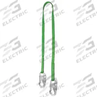 MILLER BY PIP Positioning Lanyard: Steel Snap Hook, Steel Snap Hook, 6 ft Lg, 310 lb Capacity, OSHA (MPN 213TWLS-Z7/6FTGN). Key specifications — Color: Green; Brand: MILLER BY PIP; Adjustable Length: No.