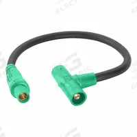 Paralleling Tee with Cable: Male-Male-Female, Green, 600V AC, 400 A, Series 16, 24 in Cable (MPN 16A31-UG). Key specifications — Brand: LEVITON; Gender Configuration: Male-Male-Female.