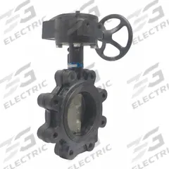 MILWAUKEE VALVE Butterfly Valve: 8 in Pipe Size, Concentric, 200 psi Max. Pressure (CWP), Lug, FKM (MPN ML334V). Key specifications — Brand: MILWAUKEE VALVE; Handle Type: Gear Operated Handwheel; Disc Material: CF8M Stainless Steel.