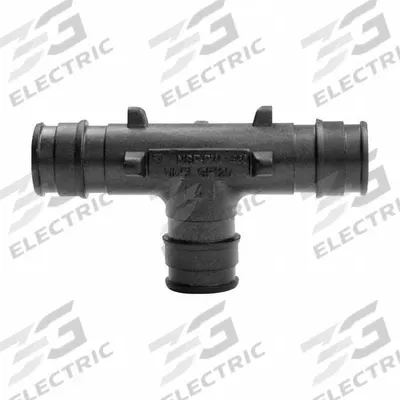 UPONOR Barbed Tee: 1/2 in ID x 1/2 in ID x 1/2 in ID Size - Expansion Polymer Barbed Tube Fittings