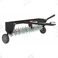 AGRI-FAB Lawn Aerator: Straight Plug, 40 in Working Wd, 1 in Spike Dia, 2 1/2 in Aeration Dp, Steel (MPN 45-0544). Key specifications — Brand: AGRI-FAB; Frame Material: Steel; Spike Wheel Type: Straight Plug.