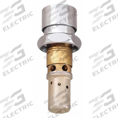 CHICAGO FAUCETS Cartridge: Use with Hot/Cold Water, Brass, Nickel Plated, Compression - Metering Faucet Cartidges