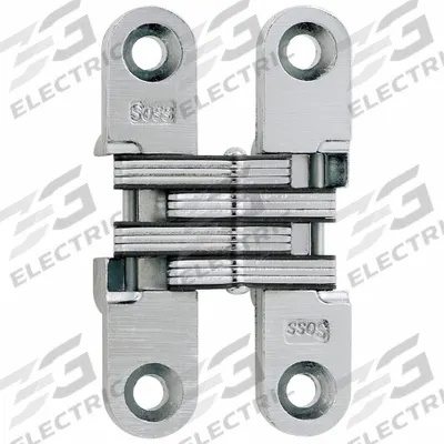 SOSS Concealed Hinge: 2 3/8 in Leaf Ht, 1/2 in Leaf Wd, Full Mortise Mounting - Full Mortise-Mount Concealed Hinges