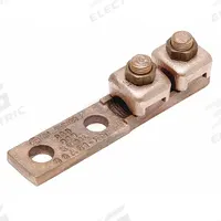 BURNDY Wire Connector: 4 AWG – 1 AWG Wire Sizes, 5/16 in Stud Size, Unplated Copper Lug Body (MPN QQA1C2). Key specifications — Brand: BURNDY; For Wire Material: Copper; Maximum Stranded Copper Wire Size: 1 AWG; Minimum Stranded Copper Wire Size: 4 AWG; Lug Material: Unplated Copper.