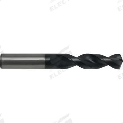 CLEVELAND Screw Machine Drill Bit: Letter Q, 135° Split Point, TiAlN-Coated Cobalt - Cobalt Screw-Machine Length Drill Bits for Deep Hole-Drilling