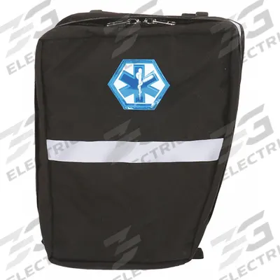 R&B FABRICATIONS Pannier Bag: 7 in L x 12 in W x 15 in H, Cordura Nylon, Black - Medical Pannier Bags