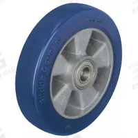 APPROVED VENDOR Caster Wheel: 4 7/8 in Wheel Dia., 1 5/8 in Wheel Wd, Polyurethane, Aluminum, Std (MPN ALBS 125/15K-BB0.5). Key specifications — Brand: APPROVED VENDOR; Wheel/Tread Color: Blue.