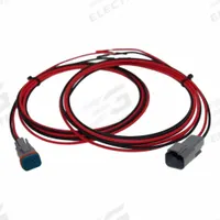 SPEED WIRING PRODUCTS Mini Connector: Deutsch DTM, 2 Poles, 72 in Wire Lead Lg, 7.5 A, 50V DC (MPN HF-02-7272). Key specifications — Wire Type: TXL Thin-Wall Cross-Linked Automotive Wire (SAE-J1128); Brand: SPEED WIRING PRODUCTS; Number of Poles: 2; Voltage Rating: 50V DC; Wire Jacket Material: Cross-Linked Polyethylene; Current Rating: 7.5 A; Wire Color: Black; Kit Contents - Description: (1) Receptacle with Male Contacts.