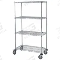 APPROVED VENDOR Wire Shelving Unit: 60 in x 24 in x 69 in, Dry/Harsh/Wet, Split Sleeve, 4 Shelves (MPN GAWRC63-2460S). Key specifications — Color: Silver; Recommended Environment: Dry; Number Of Shelves: 4; Caster Wheel/Configuration: (4) Swivel; Material: Stainless Steel; Caster Wheel/Tread Material: Polyurethane; Brand: APPROVED VENDOR.