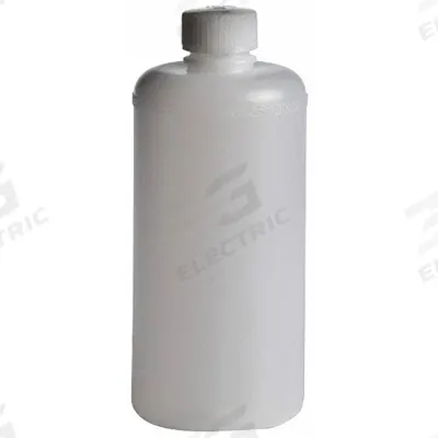 QORPAK Chemical/Reagent Bottle: HDPE, 16.9 fl oz, 500 mL, Natural - HDPE Narrow Mouth Round Lab Bottles
