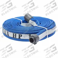 ARMTEX HP Fire Hose: Double Jacket, 2 1/2 in Hose Inside Dia, 50 ft Hose Lg, Blue (MPN HP250B050-NH250). Key specifications — attr660609: NST x NH; attr660602: Rocker; attr660607: Aluminum; attr660629: Synthetic Yarn; attr660626: Nylon Reinforced NBR Rubber.