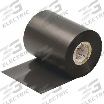 BRADY Single-Color Printer Ribbon: 4 5/16 in x 500 ft, Black, Wax/Resin - Brady Single-Color Ribbons