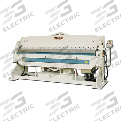 BAILEIGH INDUSTRIAL Sheet Metal Brake: Foot Pedal/Hand Lever Actuation + Finger, Angle Gauge - Hydraulic Box & Pan Brakes