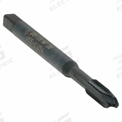 CLEVELAND Spiral Point Tap: #8-36 UNF, 2B, 3 Flute, Plug Chamfer, Black Oxide Cobalt (MPN C86209) - Spiral-Point Taps for Steel & Stainless Steel