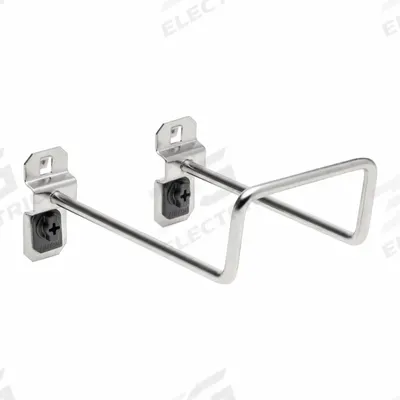 TRITON PRODUCTS Pegboard Hook: 5 in x 3 3/4 in x 2 1/4 in, 2 Hooks, 5 in Hook Dp - Hooks for Square-Hole Pegboard