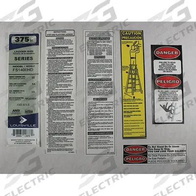 LOUISVILLE Label Kit: For - Material Handling Parts