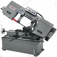 JET Band Saw: 10 in x 16 in/6 1/2 in x 18 in, 82 to 330 SFPM, 45° , 90°, 15.0 A, 1 Phase, 230V AC (MPN 414473). Key specifications — attr313019: 15.0 A; attr313020: 1; attr313018: 45° , 90°; attr313016: 10 in x 16 in; attr313017: 82 to 330 SFPM; attr325084: JET.