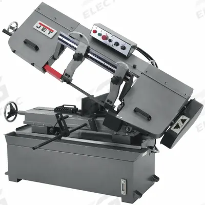JET Band Saw: 10 in x 16 in/6 1/2 in x 18 in, 82 to 330 SFPM, 45°, 90°, 15.0 A - Mitering Manual Horizontal Band Saws