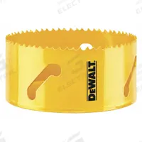 DEWALT Hole Saw: 4 3/8 in Saw Dia., 4/5 Teeth per Inch, 1 3/4 in Max. Cutting Dp, Bi-Metal (MPN DAH180100). Key specifications — attr1098070: 4/5; attr1098087: DEWALT; attr1098073: 5/8"-18.