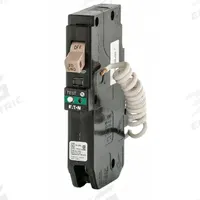 EATON Circuit Breaker: 20 A, 120/240V AC, Single Phase, 10kA at 120/240V AC, Type CH Loadcenters (MPN CHFN120AF). Key specifications — attr195951: 20 A; attr195952: 120/240V AC; attr195953: Single; attr195954: 10kA at 120/240V AC; attr195958: Combination Arc Fault Circuit Interrupter; attr195955: Type CH Loadcenters; attr211136: EATON.