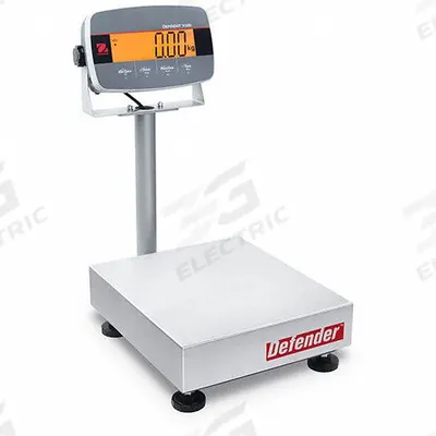 OHAUS Industrial Bench Scale: 12 in x 19 1/4 in, Not IP Rated, Column-Mounted - Bench Scales with Column-Mounted Indicator