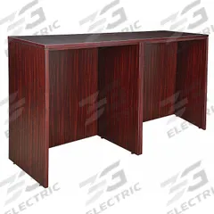 REGENCY Office Desk: Melamine, Mahogany, 0 Pedestals, 0 Drawers, 72 in Overall Wd, 42 in Overall Ht (MPN LSSDSD7223MH). Key specifications — Desktop Material: Melamine; Includes Modesty Panel: Yes; Kit Product Type: Side to Side Desk/Desk; Desktop Color: Mahogany; Brand: REGENCY; Frame Color: Mahogany; Frame Material: Melamine; Product Type: Rectangular Office Desk.