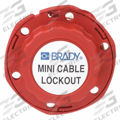 BRADY Cable Lockout: Retractable, Includes Cable, Steel, 8 ft Cable Lg, Red - Retractable Cable Lockouts