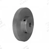DAYTON Timing Pulley: Modified Curvilinear, Fixed, For GT Timing Belt Section, For 6 mm Belt Wd (MPN 120-2P06M6A10). Key specifications — Brand: DAYTON; Finish: Clear Anodized; For Belt Series: Powerhouse®.