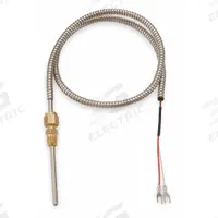 TEMPCO Thermocouple Probe: 32°F to 1,400°F /0°C to 760°C, Type J, 4 in Probe Lg, Rounded Tip (MPN TCP60090). Key specifications — Accuracy: ±2.2 °C or ±0.75 %, Whichever is Greater; Brand: TEMPCO.