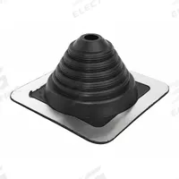 7 3/4"dia Plastic Roof Vent Pipe Boot: For Pitched Roof, Round Base, For 1 Pipes, 5 in Max Pipe (MPN 14743). Key specifications — Top Opening: Open; Material - Collar: Plastic; Brand: OATEY.