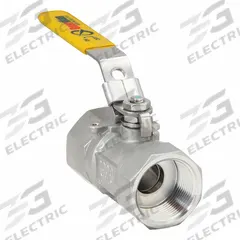 APPROVED VENDOR Manual Two-Way Ball Valve: 1 1/4 in, 316 Stainless Steel, Straight, FNPT x FNPT (MPN 06Q011N06114FSR). Key specifications — Brand: APPROVED VENDOR; Handle: Locking Lever.