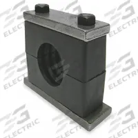 BEHRINGER PIPE SYSTEMS Vibration-Dampening Beta Clamp: Ribbed Bore, 304 Stainless Steel Clamp (MPN SHT8400-PP)