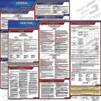 JJ KELLER Labor Law Poster: NY, Spanish, Plastic, 30 in x 24 in, Federal and State Labor Law (MPN 200-NY-1). Key specifications — State/Province: NY; Language: Spanish.