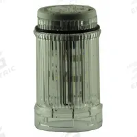 EATON Tower Light Module: Flashing, 110/120V AC, White, 43 mm Overall Dia, 3 in Overall Ht, SL4 (MPN SL4-BL120-W). Key specifications — Brand: EATON; Compatible with Series: SL4; Lens Color: White; Operating Voltage: 110/120V AC; Manufacturer Part Number: SL4-BL120-W.