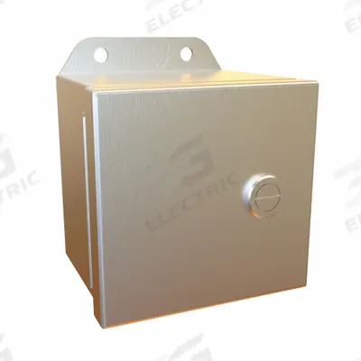 HAMMOND Electrical Enclosure: Stainless Steel, 4 in x 4 in x 3 in, NEMA 12/13/3R/4/4X - Stainless Steel Enclosures