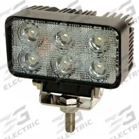 ECCO Vehicle Work Light: Rectangular, Flood, LED, Bolt, Pigtail, Universal, Surface Mount, Black (MPN EW2411). Key specifications — Housing Color: Black; Brand: ECCO; Mount Type: Bolt; Electrical Connection: Pigtail; Installation Type: Permanent.