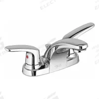AMERICAN STANDARD Low Arc Bathroom Faucet: Colony Pro, Metal, Chrome Finish, 1.2 gpm Flow Rate, Arc (MPN 7075202.002). Key specifications — Includes: Drain; Brand: AMERICAN STANDARD; Series: Colony Pro.