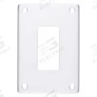 HUBBELL Wall Plate: Decorator-Rocker, 1 Gang, White, Std Size (MPN SWP26). Key specifications — Brand: HUBBELL; Material: Steel.