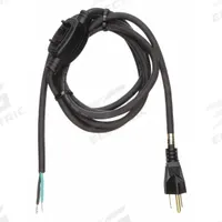 APPROVED VENDOR Power Cord: 8 ft Lg, 3/16, 5-15P Plug, Bare Wire Receptacle, SJO, Rubber, 125V AC (MPN 1TNA9). Key specifications — attr1326987: APPROVED VENDOR; attr1326973: Rubber.