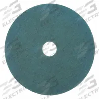 3M Burnishing Pad: Aqua, 21 in Dia, Nylon/Polyester, 3,000 RPM Max Speed, Round, 1 in Thick, 5 PK (MPN 3100). Key specifications — Shape: Round; Material Group: Synthetic Fiber; Brand Name: 3M/Scotch-Brite.
