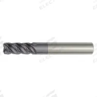 WIDIA HANITA Roughing End Mill: Carbide, AlTiN Coated, 6 Flute, 1" Mill Dia, 2-1/4" LOC, 0.05" Rad (MPN TM4M1R25018A)