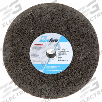 NORTON Straight Grinding Wheel: Type 1, 6" x 1" x 5/8" - High-Performance Snagging Wheels for Stainless Steel & Nickel Alloys